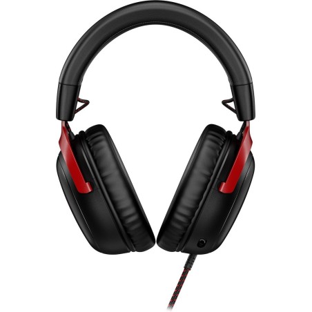 HyperX Cloud 3 Gaming Headset - Premium Black & Red Wired Headphones for Exceptional Sound Quality